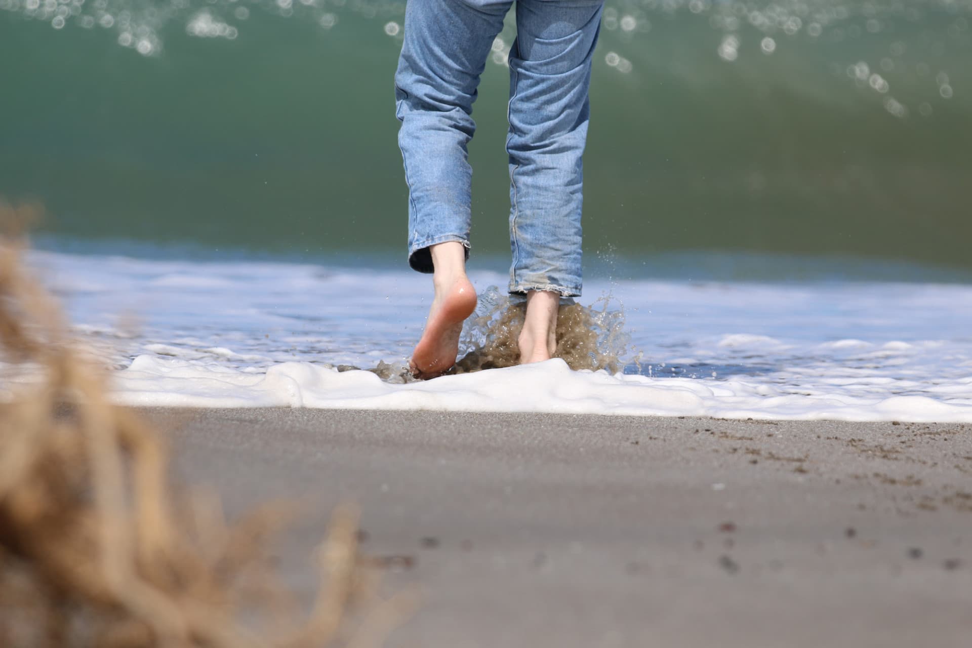 Close up legs on in waves Credit Jill Scott NIWA 2018